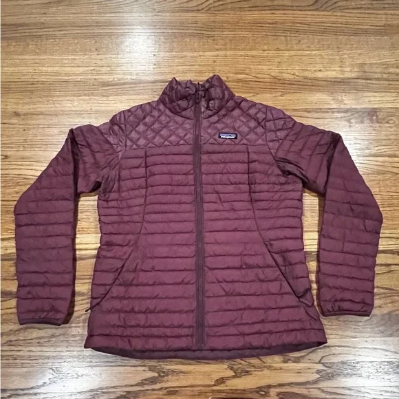 PATAGONIA Women's ALPLIGHT DOWN JACKET Dark Ruby Size LARGE - Picture 3 of 14